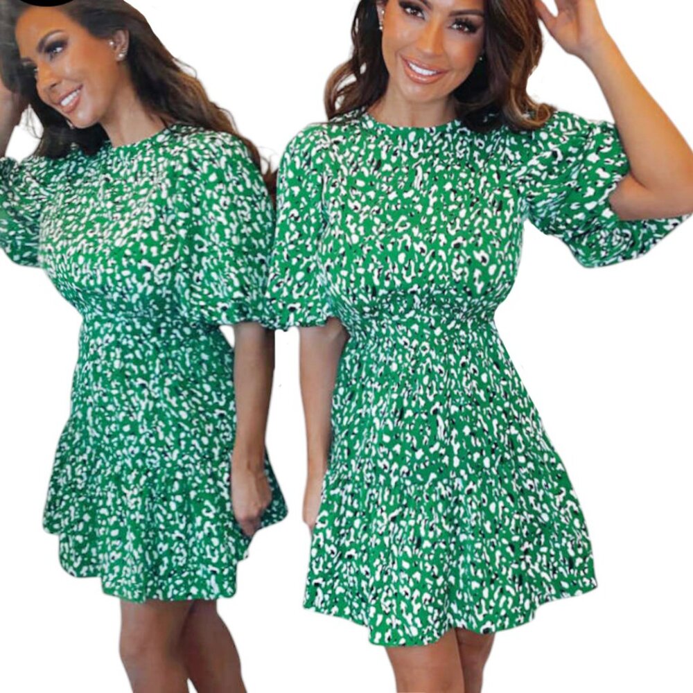 AX PARIS FLIRTY PRINT MINI DRESS FRENCH GIRL COTTAGECORE FRENCH GIRL UPSCALE 12